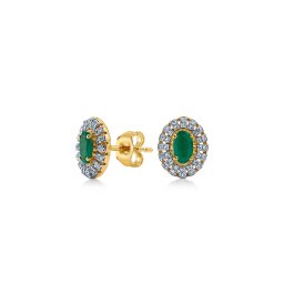 Diamantové náušnice Aurora Emerald KU2110
