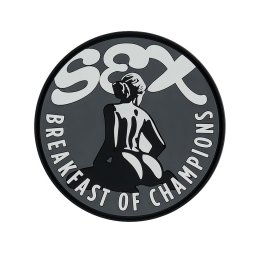 101INC nášivka 3D plastová SEX BREAKFAST velcro