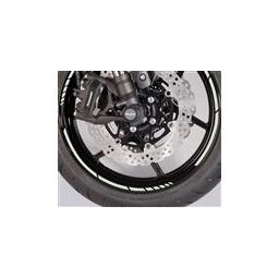 Kawasaki GP proužky na ráfky stříbrné 17"