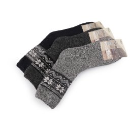 Ponožky thermo vysoké, barva (42-48) mix č. 2