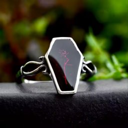 prsten Red Coffin - SS8-1067R red