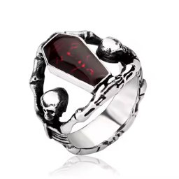 prsten Double Skull - SS8-101R