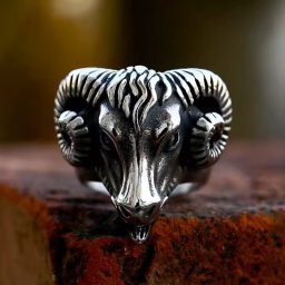 prsten Viking Goat Sheep - SS8-1069R