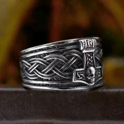 prsten Thor's Hammer Skull - SS8-1254R