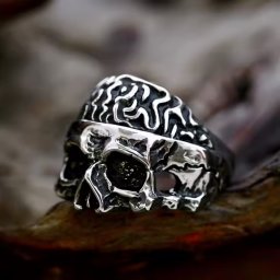 prsten Steel Skull Punk - SS8-1196R