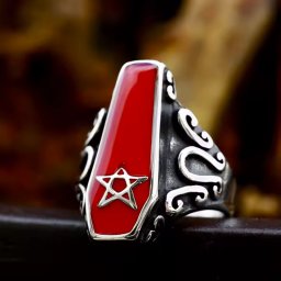 prsten Coffin Star - SS8-1235R