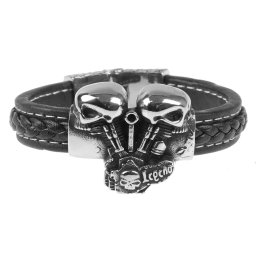 náramek Double Skull - SSL-010L