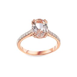Briliantový prsten s morganitem 1,38 ct Rosalie IZBR1141MR