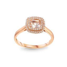 Romantický prsten se zářivým morganitem 0,49ct IZBR1454