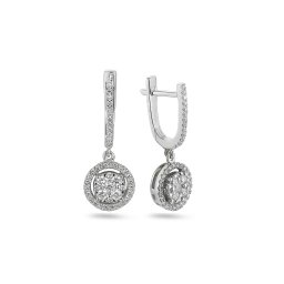 Briliantové náušnice s kulatou ozdobou Amiyah IZBR1461AN