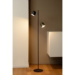 Stojací černá bodová lampa se stmívačem Laurence Fill Nero