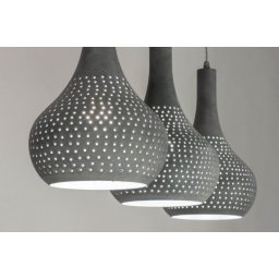 Závěsné šedé svítidlo nad stůl Tyndall Trio