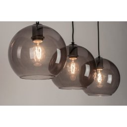 Závěsné designové skleněné svítidlo nad jídelní stůl Prisma Trio