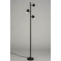 Stojací designová LED lampa se stmívačem Ferranta Black