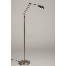 Stojací designová LED lampa se stmívačem Amenit Silver