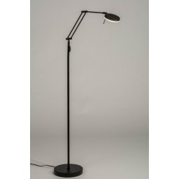 Stojací designová LED lampa se stmívačem Amenit Black