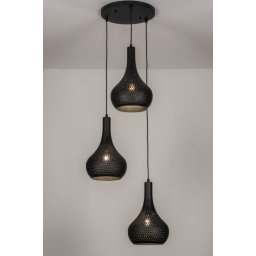 Závěsné svítidlo nad stůl Tyndall Trio Nero Centauro