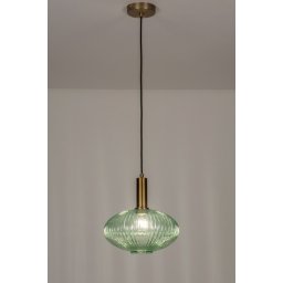 Závěsné skleněné svítidlo Diverse Green