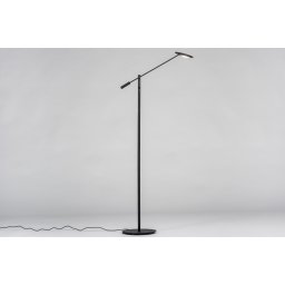 Stojací LED lampa se stmívačem Uno Ames Black