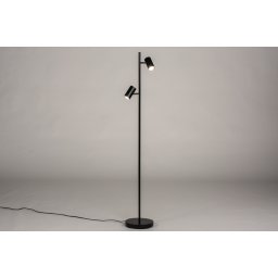 Stojací LED lampa se stmívačem Carol Black Duo