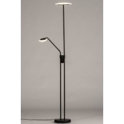 Stojací LED lampa se stmívačem Garcia Black Plus