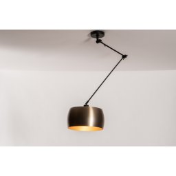 Závěsné designové svítidlo nad stůl Snap Light Bond Gold and Black