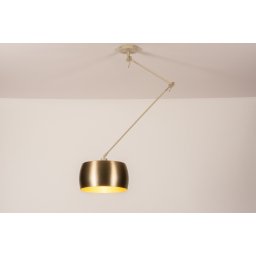 Závěsné designové svítidlo nad stůl Snap Light Bond Gold and Sand