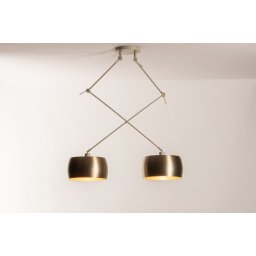 Závěsné designové svítidlo nad stůl Snap Light Duo Bond Gold and Sand