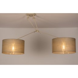 Závěsné designové svítidlo nad stůl Snap Light Taupe Duo and Sand