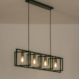 Závěsné zelené svítidlo nad stůl Boston Loft Green 110
