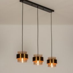 Závěsné svítidlo nad stůl Retro 70er Trio Line Champagne