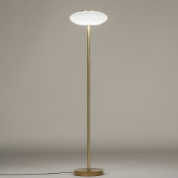 Stojací LED lampa se stmívačem Art Deco Smart Gold