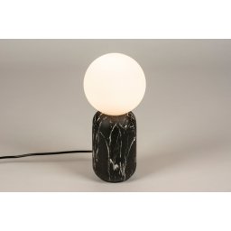 Stolní luxusní lampa Giordanni Marmor Nero