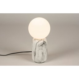 Stolní luxusní lampa Giordanni Marmor Bianco