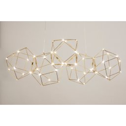 Závěsné LED svítidlo nad jídelní stůl Spectre Gold Platinum 75