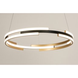 Závěsné kruhové LED svítidlo nad jídelní stůl Delta Trio Ring Gold 60