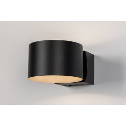 Nástěnné LED svítidlo se stmívačem a dálkovým ovladačem Frontal Sculpt Black