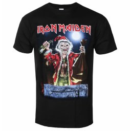 tričko pánské Iron Maiden - No Prayer For Christmas - Black - ROCK OFF - IMTEE139MB