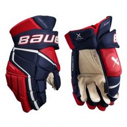 Hokejové rukavice Bauer Vapor 3X Pro INT (1059958) černo-červeno-bílá 12 palců = výška postavy 147-165cm