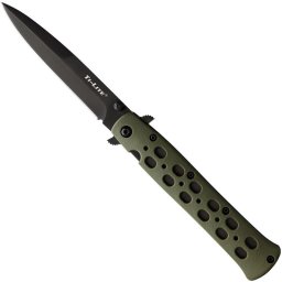 Cold Steel nůž zavírací TI-LITE hladké ostří ZELENÝ