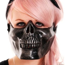 maska POIZEN INDUSTRIES - Skull - Black - POI165