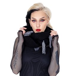 šála HEARTLESS - HEXED - BLACK - POI1534