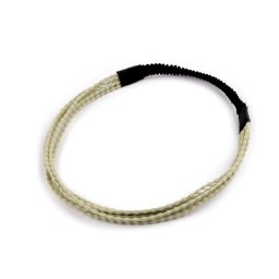 Pružná čelenka do vlasů víceřadá, barva 2 zelená past.sv.