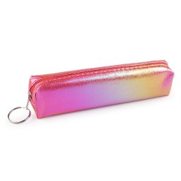 Pouzdro / penál holografický 18x4 cm, barva 6 pink