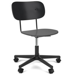 Výprodej Audo Copenhagen designové židle Co Task Chair - konstrukce dub černě lakovaný, podnož černá bez čalounění