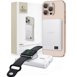 Tech-Protect PB33 LifeMag s MagSafe 5000mAh - Stříbrná