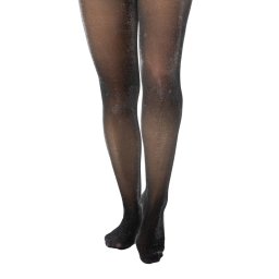 punčocháče PAMELA MANN - All Over Glitter - Black/Silver - PM1097