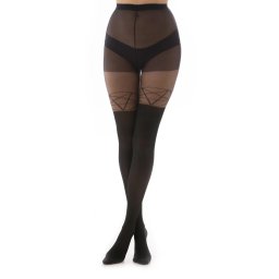 punčocháče PAMELA MANN - Pentagram - Black - PM1123