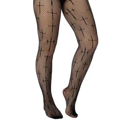 punčocháče PAMELA MANN - Latin Cross - Black - PM1121