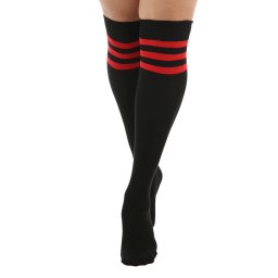 nadkolenky PAMELA MANN - Referee Over - Black/Red - PM1122